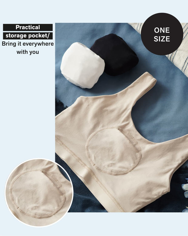 Top talla única ultra cómodo con bolsillo interno para guardarlo pocket bra#all_variants