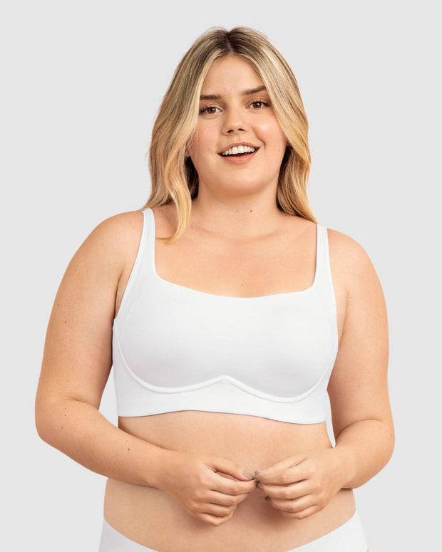 Sujetador sin aro ultracomodo de alto soporte y cubrimiento everyday bra#color_000-blanco