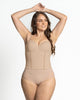 Bustier largo sin tirantes de base ancha con varillas frontales y laterales#color_802-habano-claro