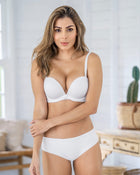 Culotte brasileño en encaje y tela lisa