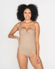 Braga faja de control fuerte de abdomen con cortes que definen más la cintura#color_802-beige