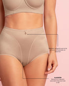 Paquete x 2 bragas fajas clásicas con control suave de abdomen