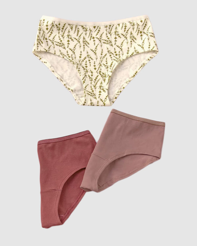 3 culottes en algodón máxima comodidad y frescura#color_s27-mora-vino-estampado