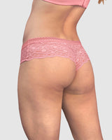 Paquete de 2 braguitas tipo culotte en encaje y blonda#color_s37-marfil-rosado