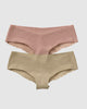 Paquete x 2 panties cacheteros descaderados con encaje#color_s35-rosado-claro-verde-grisaceo