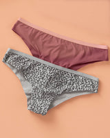 Paquete x 2 braguitas tipo brasileña ultraligeras y suaves#color_s01-gris-vino