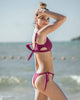 Braga de bikini ajustable en la parte delantera elaborado en pet reciclado#color_455-morado-oscuro