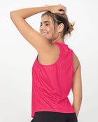Camiseta deportiva de secado rápido y silueta semiajustada para mujer