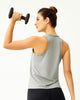 Camiseta deportiva de secado rápido y silueta semiajustada para mujer#color_710-gris