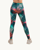 Legging tiro alto de control moderado en cintura en material pet reciclado