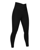 Legging deportivo de control con pretina cruzada en forma de V