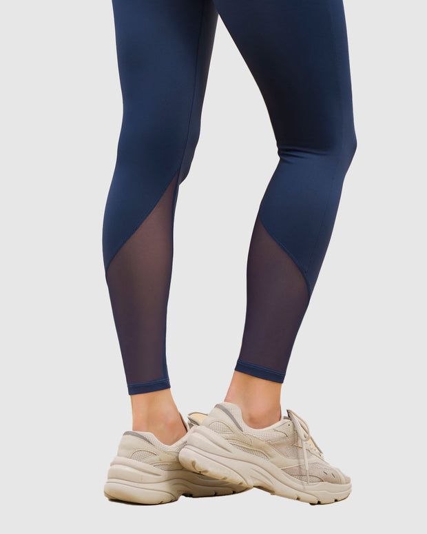 Legging deportivo con control de abdomen y tela antibacterial con aloe vera#color_588-azul-oscuro