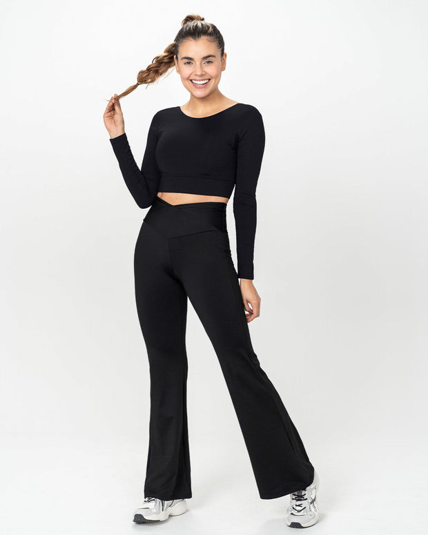 Flared Legging with Slimming Tummy and Thigh Compression