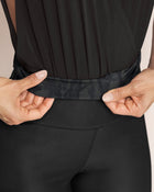 Legging doble cara tiro alto con control de abdomen estampado y fondo entero