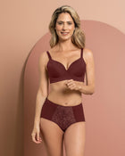 Sujetador triangular de push up medio y espalda ancha