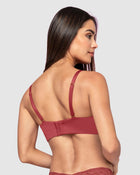 Sujetador triangular de push up alto