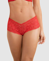 Braguita estilo culotte en encaje moderno#color_340-rojo